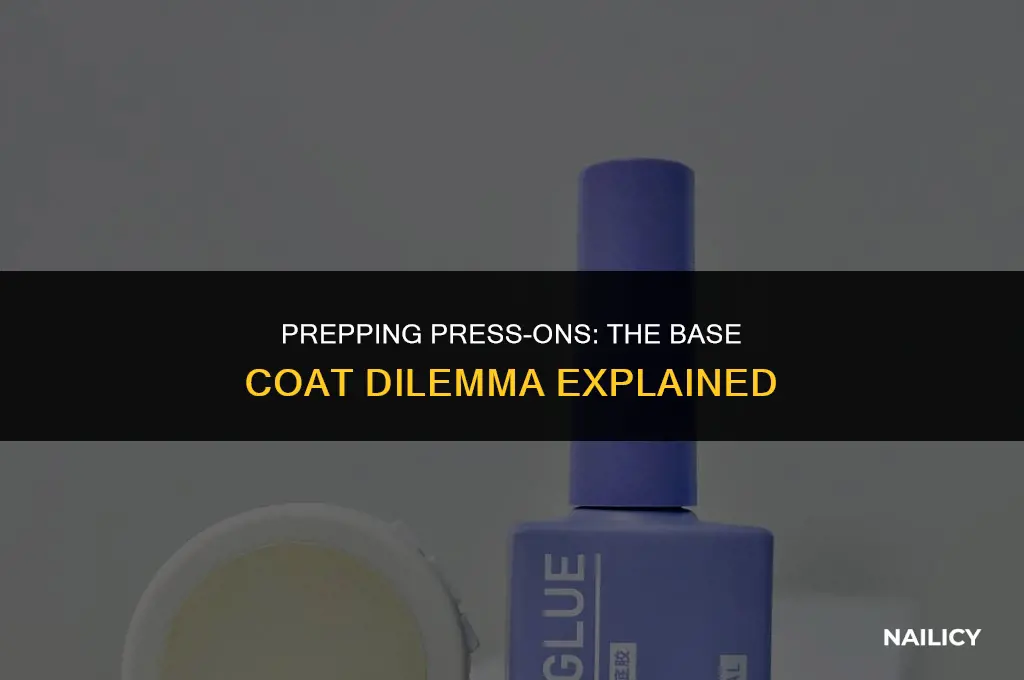 can i use base coat for press on nails