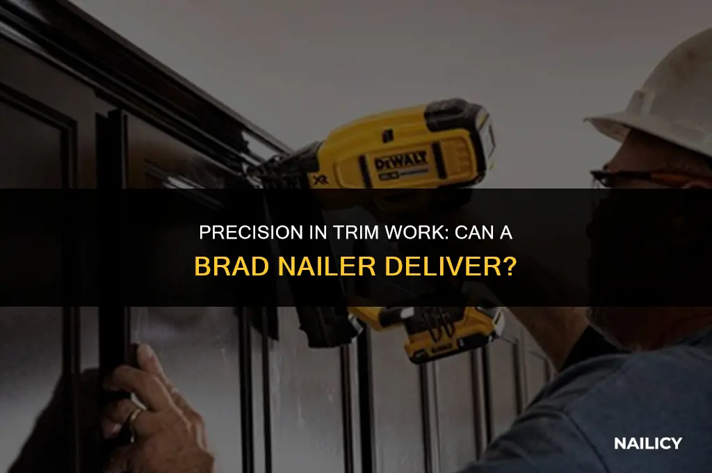 can i use brad nailer for trim