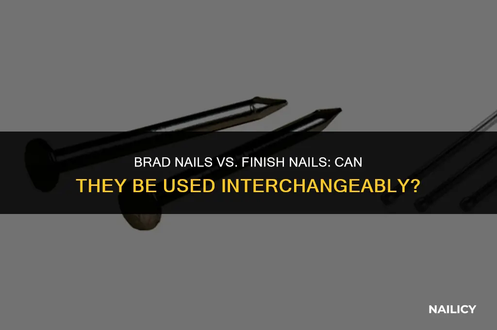 can i use brad nails in a finish nail gun