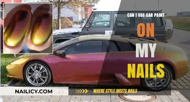 Nail Art Experiment: Car Paint on Nails - A Bold Choice?