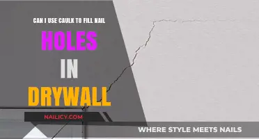 DIY Drywall Repair: Using Caulk to Fill Nail Holes - A Guide