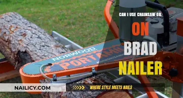 Can Chainsaw Oil Be Used on a Brad Nailer?