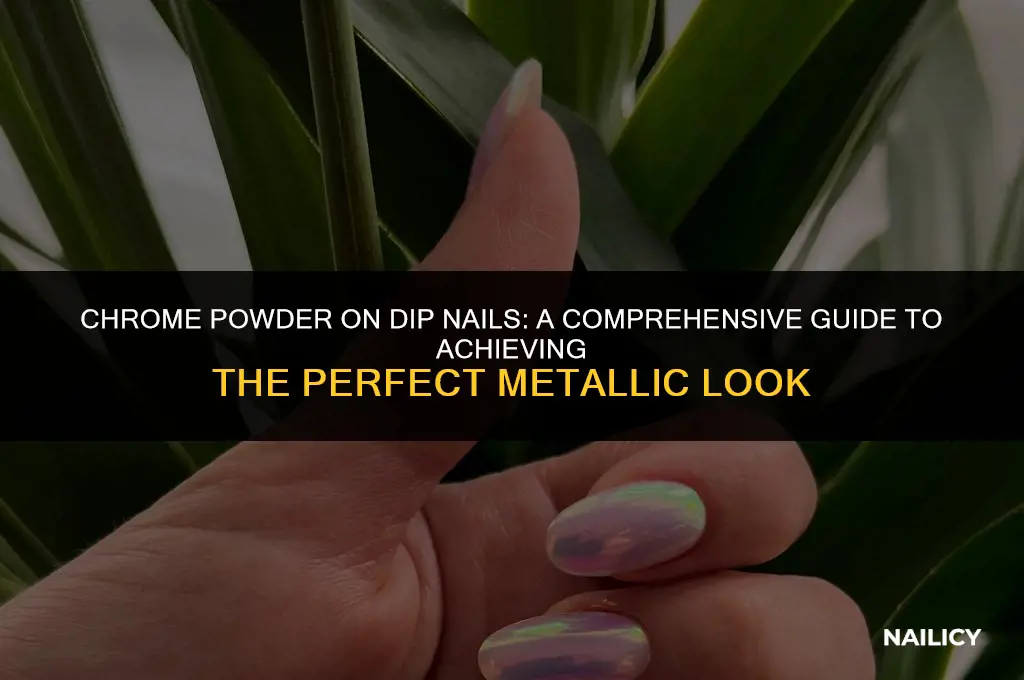 can i use chrome powder on dip nails