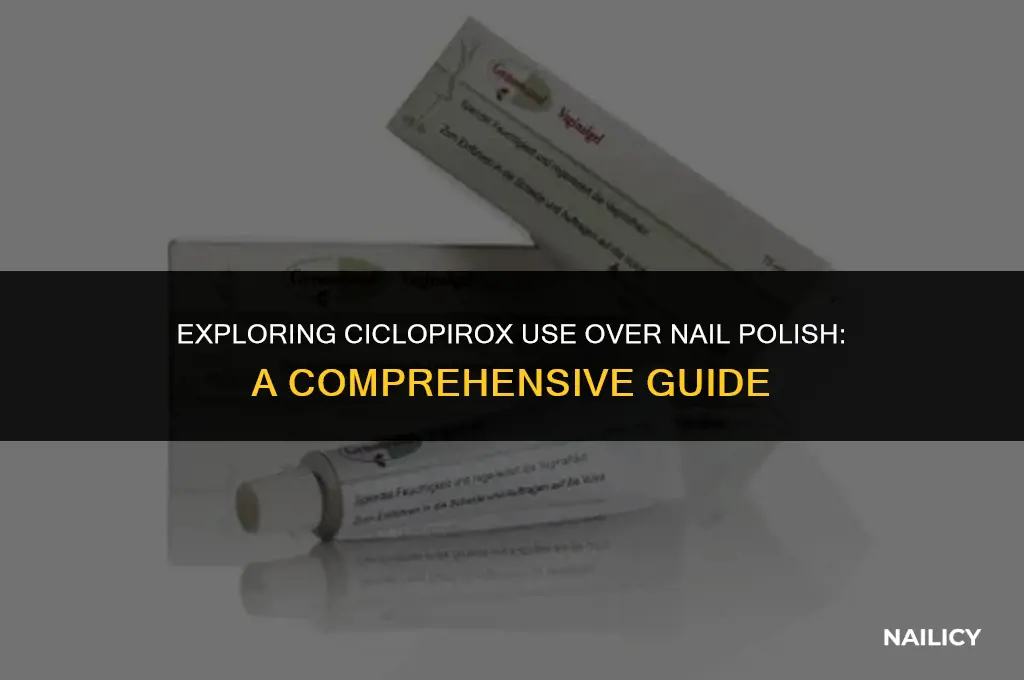 can i use ciclopirox over nail polish