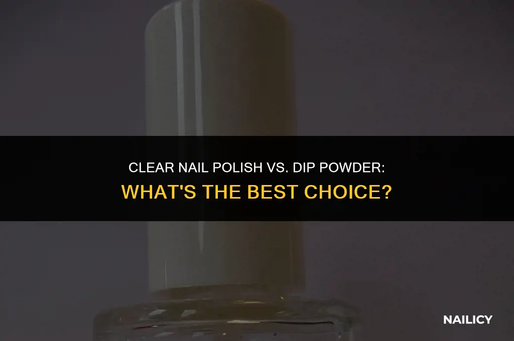 can i use clear nail polish for dip powder