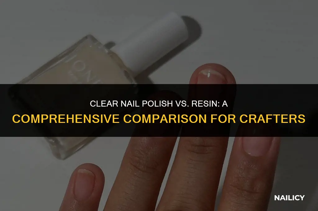 can i use clear nail polish instead of resin