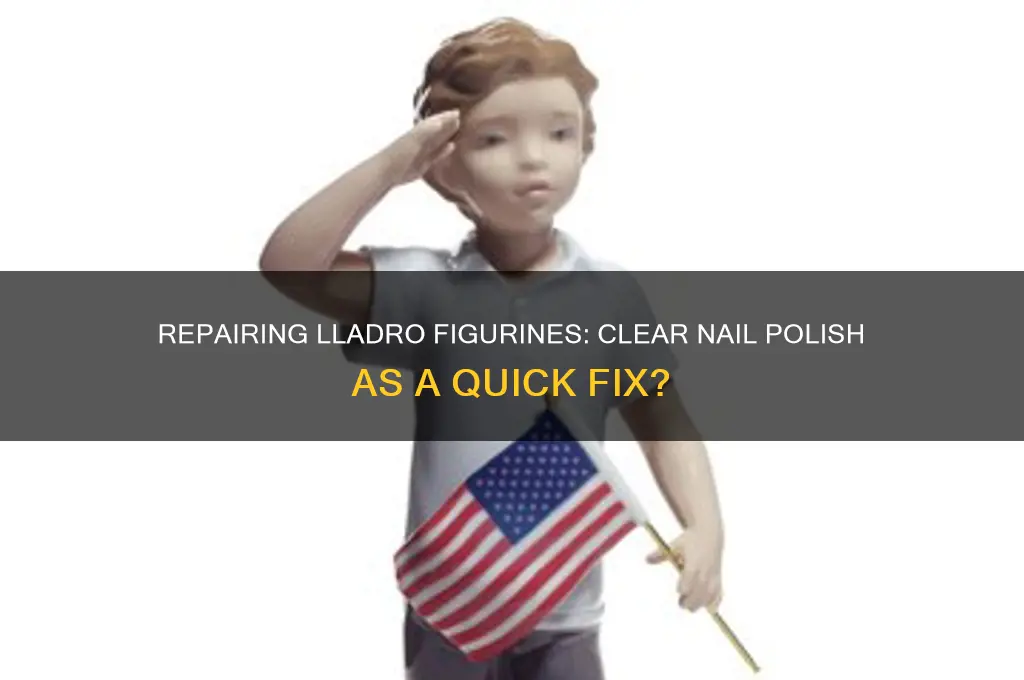 can i use clear nail polish to repair a lladro