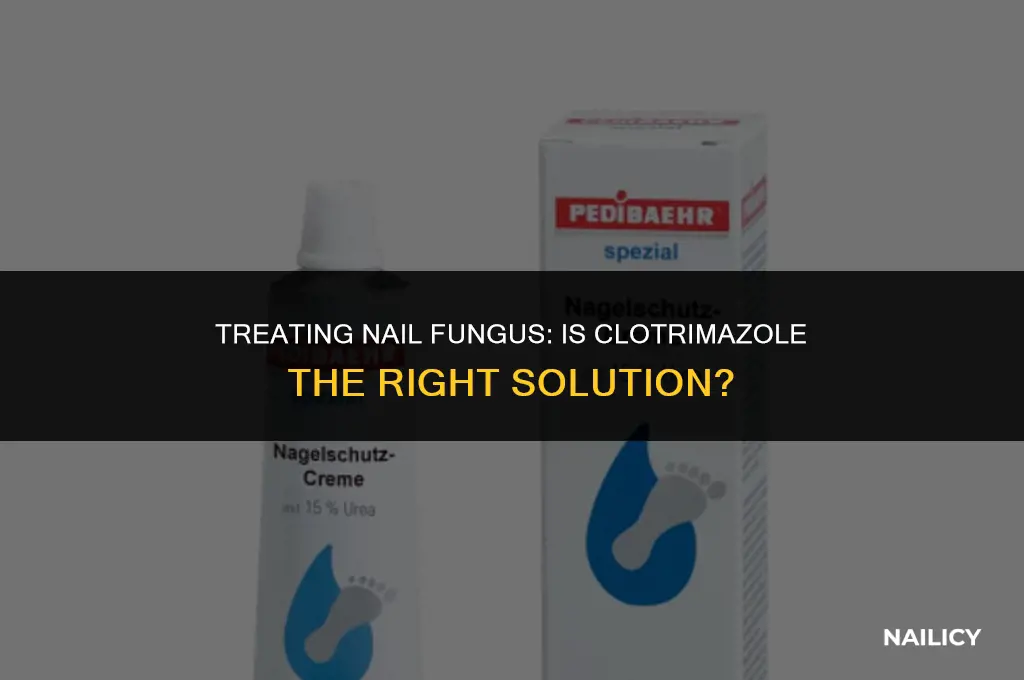 can i use clotrimazole for nail fungus
