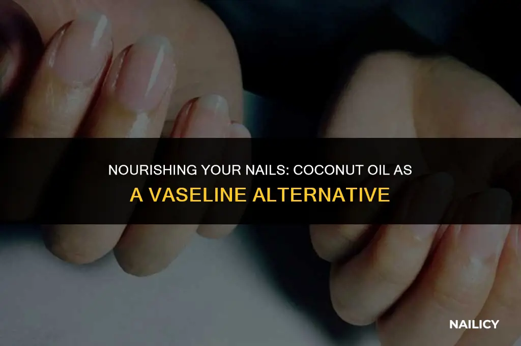 can i use coconut oil instead of vaseline for nails