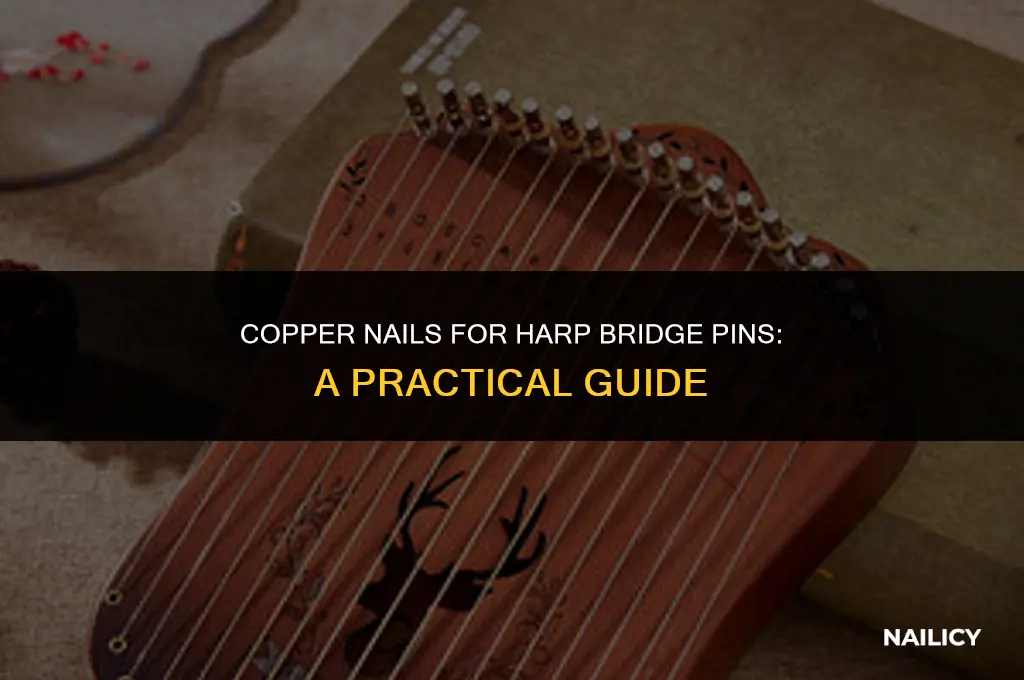 can i use copper nails for harp bridge pins