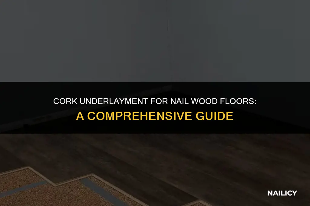 can i use cork underlayment for nail wood floors