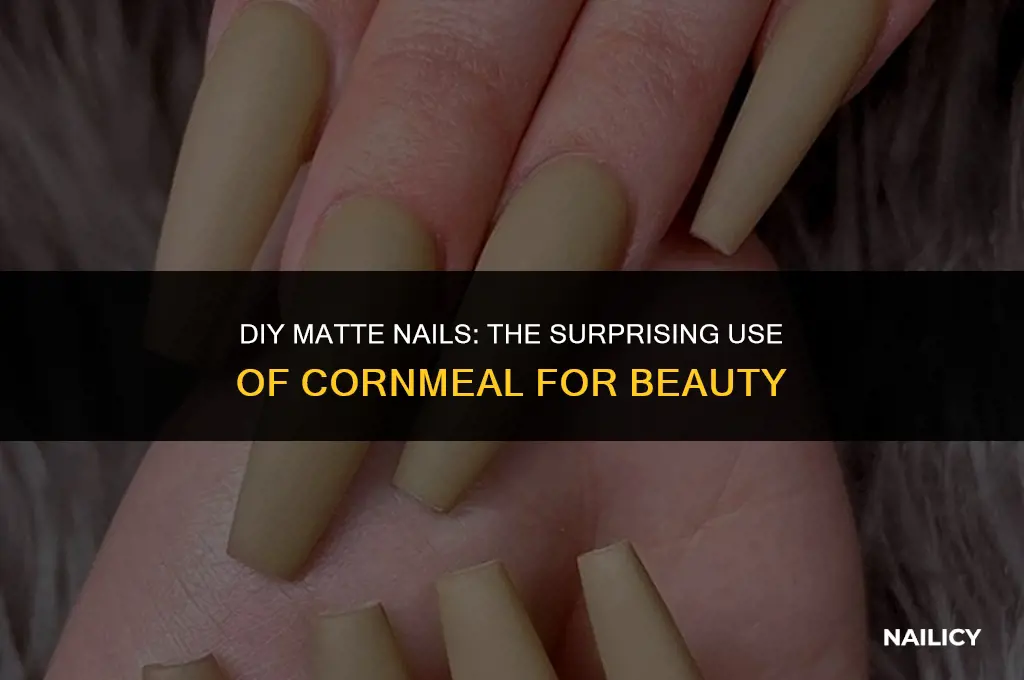 can i use cornmeal to make matte nails