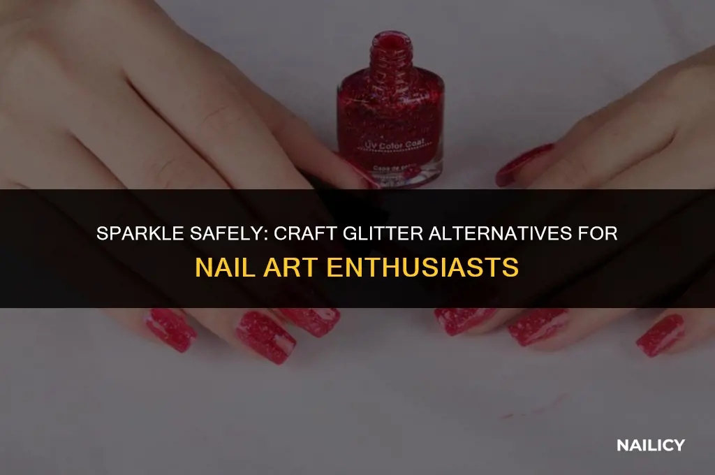 can i use craft glitter on my nails