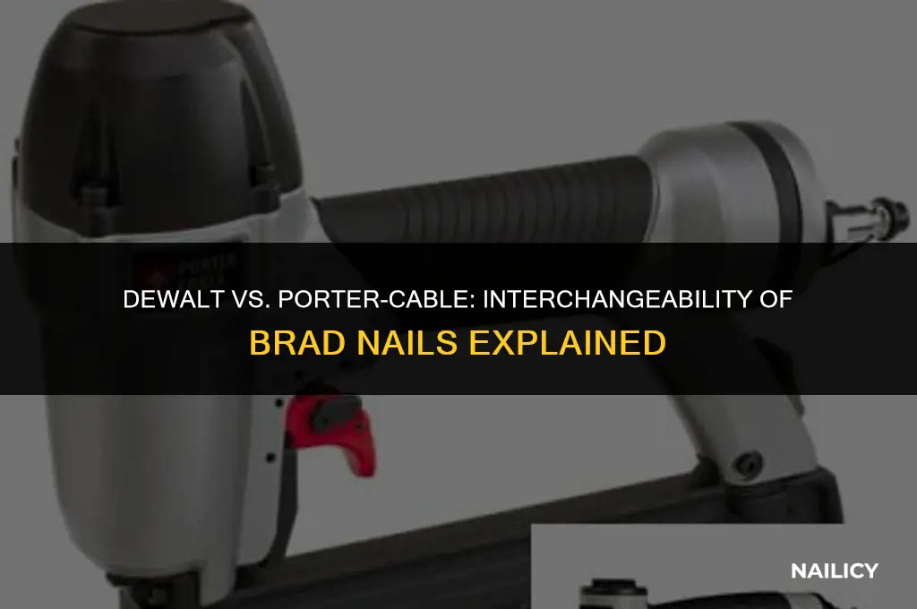 can i use dewalt brad nails in porter cable
