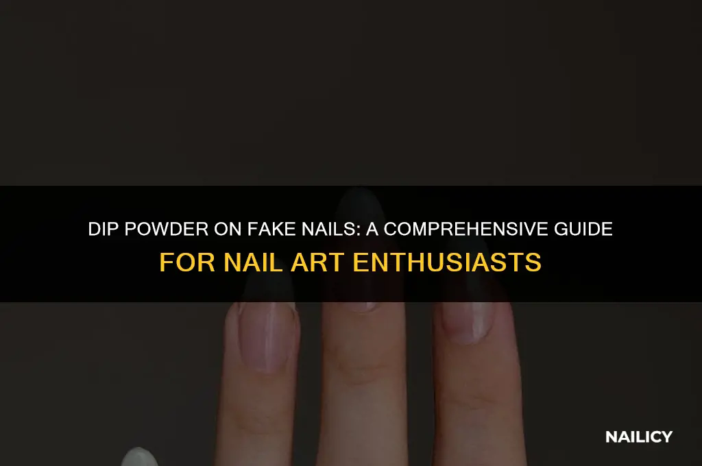 can i use dip powder on fake nails