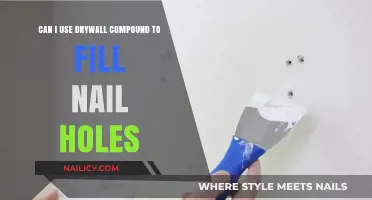 Patching Perfection: Drywall Compound for Nail Hole Repair?
