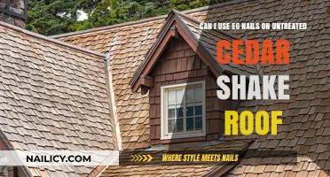 Exploring the Use of EG Nails on Untreated Cedar Shake Roofs