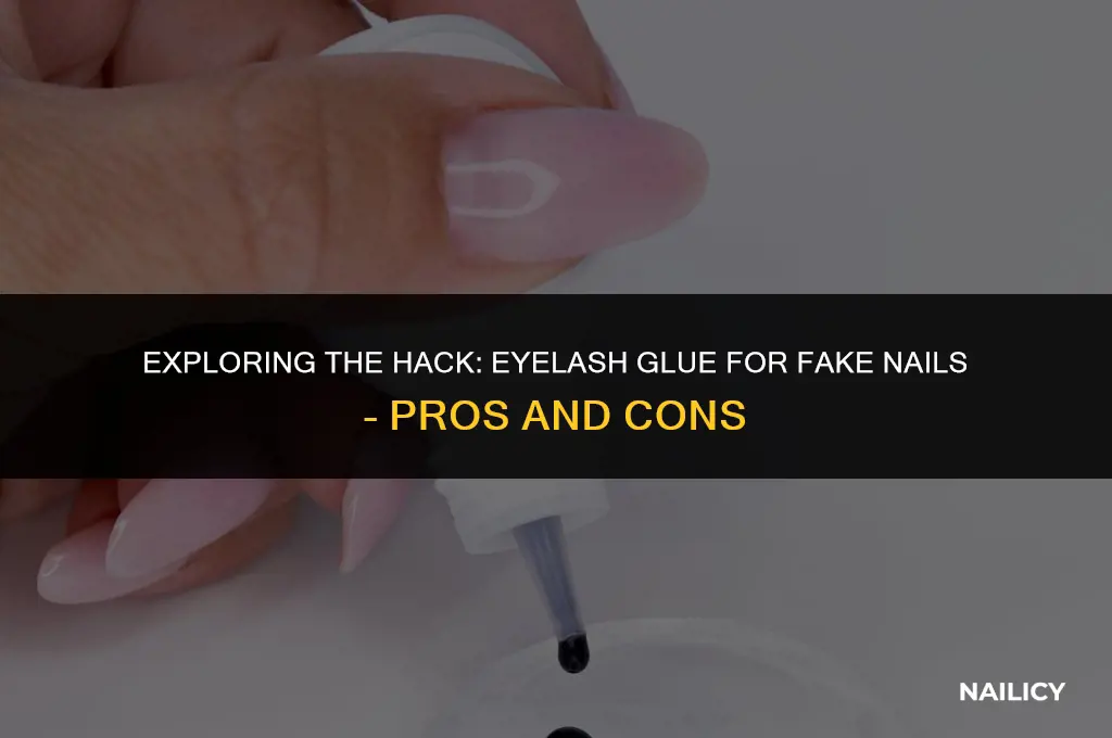 can i use eyelash glue for fake nails
