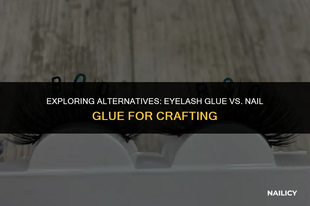 can i use eyelash glue instead of nail glue