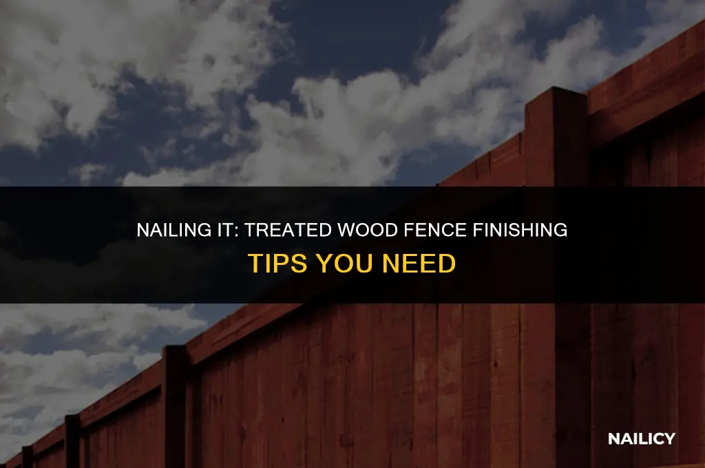 can i use finish nails on a treated wood fence