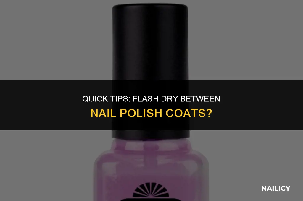 can i use flash dry between nail polishcoats