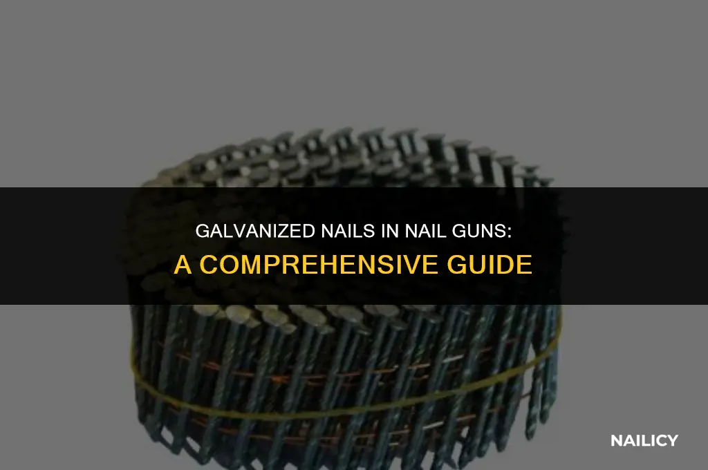 can i use galvanized nails in nail gun