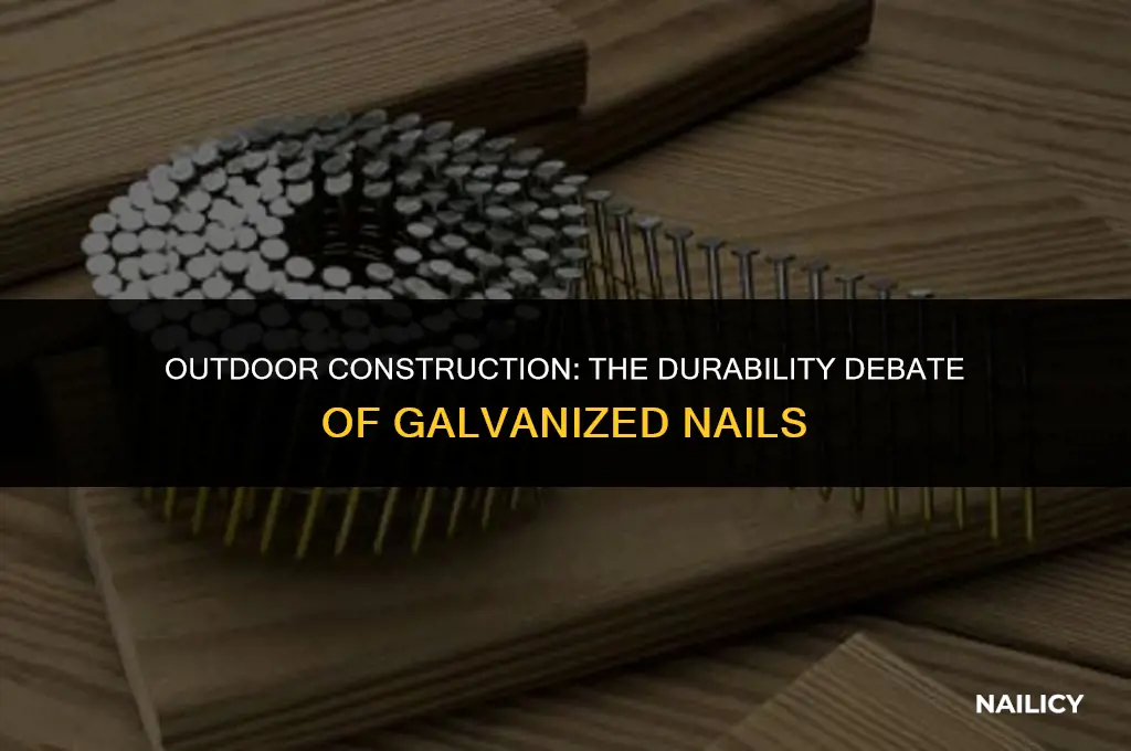 can i use galvanized nails outside