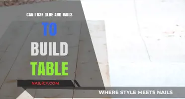 DIY Table Construction: Glue and Nails - A Winning Combo?