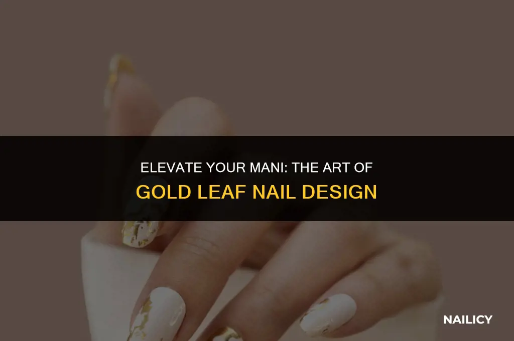 can i use gold leaf on my nails