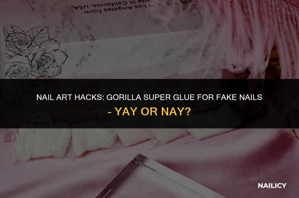 can i use gorilla super glue for fake nails