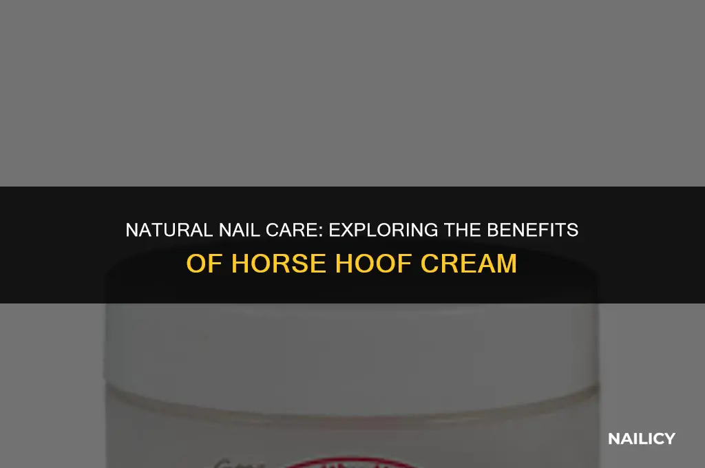 can i use horse hoof cream to strengthen my nails