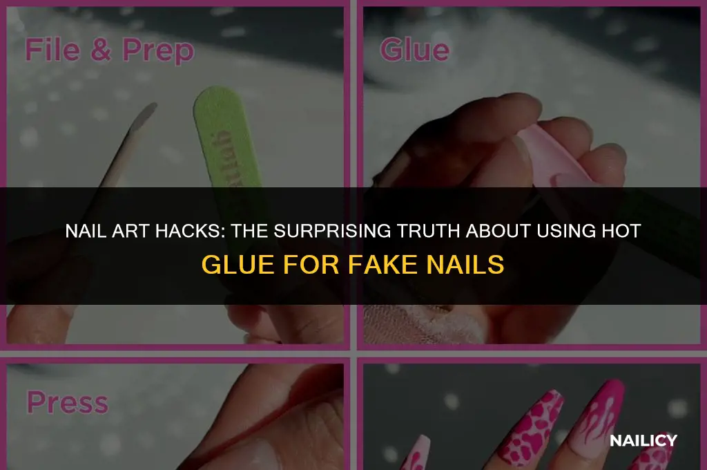 can i use hot glue for fake nails