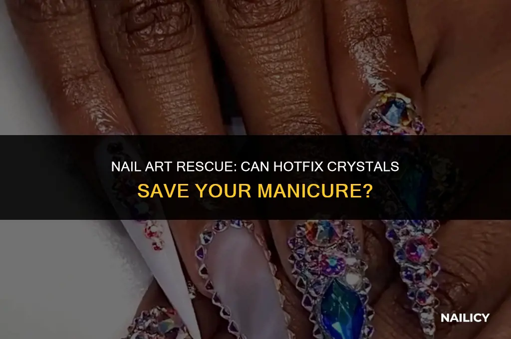 can i use hotfix crytal on nail
