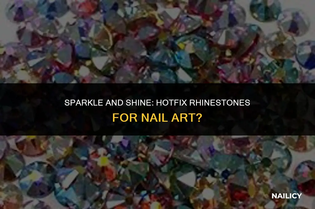 can i use hotfix rhinstone on nail