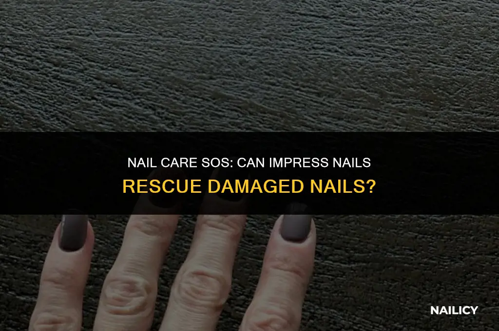 can i use impress nails on damaged nails