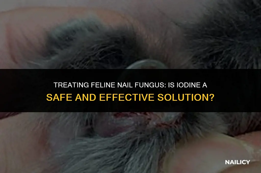 can i use iodine on cat nails for fungus