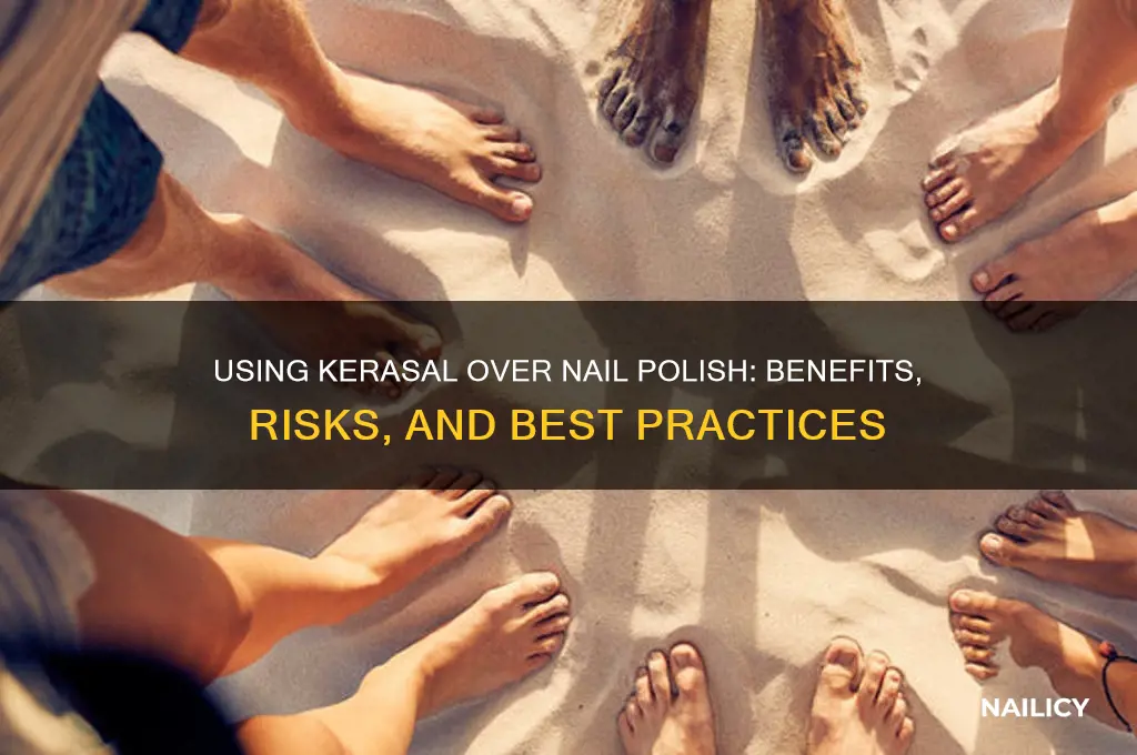 can i use kerasal over nail polish