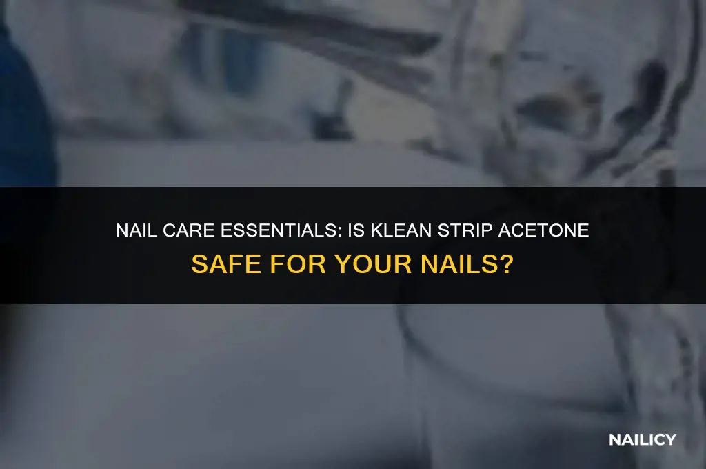 can i use klean strip acetone for nails