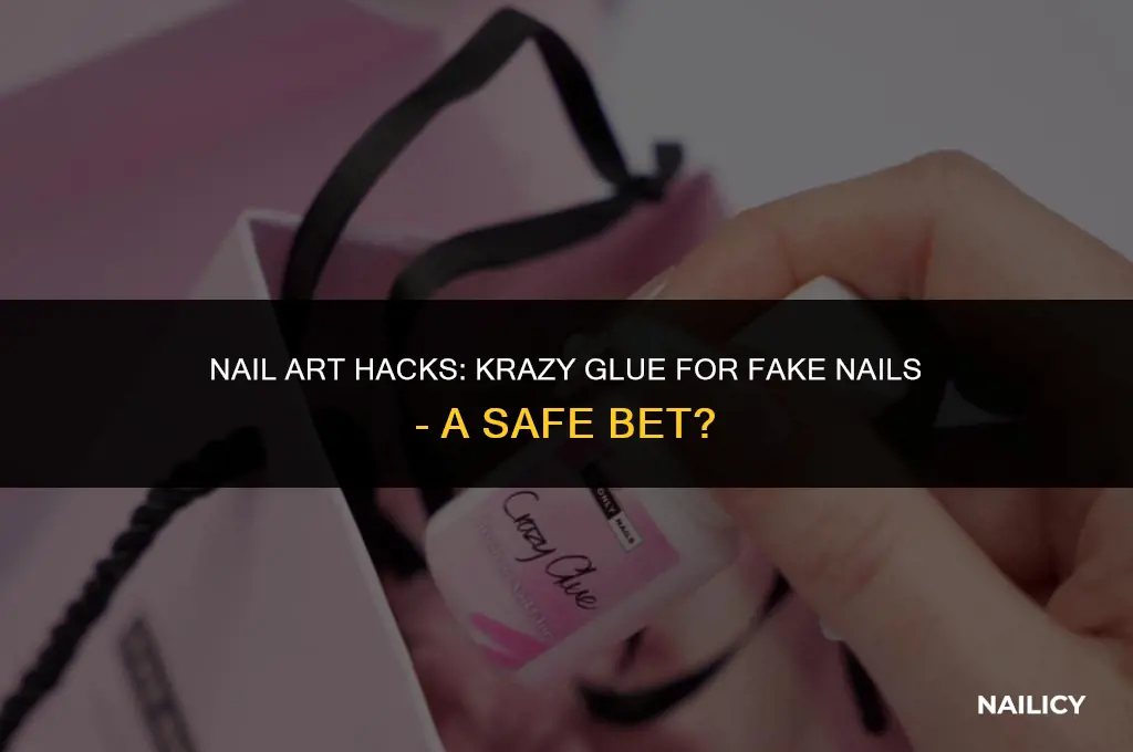 can i use krazy glue to put on fake nails