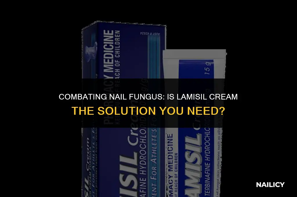 can i use lamisil cream for nail fungus