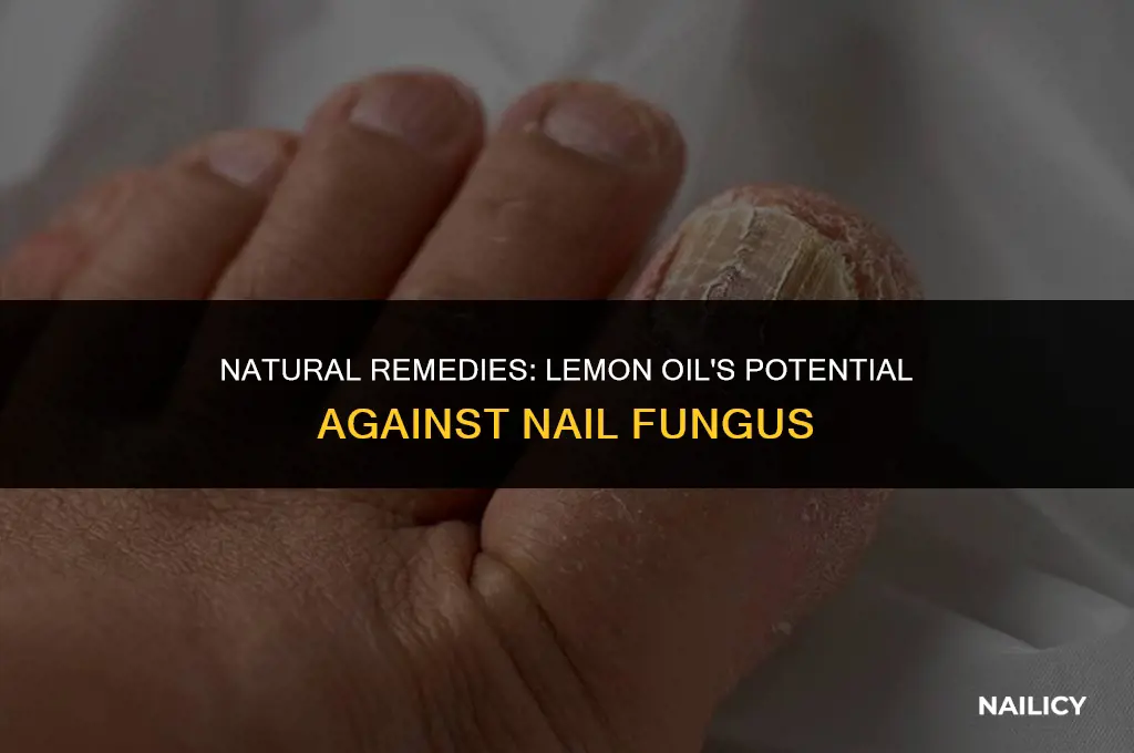 can i use lemon oil for nail fungus