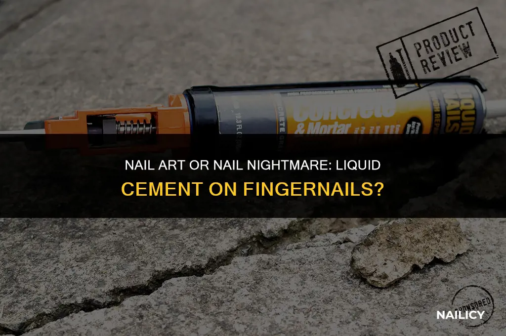 can i use liquid cement on my finger nails
