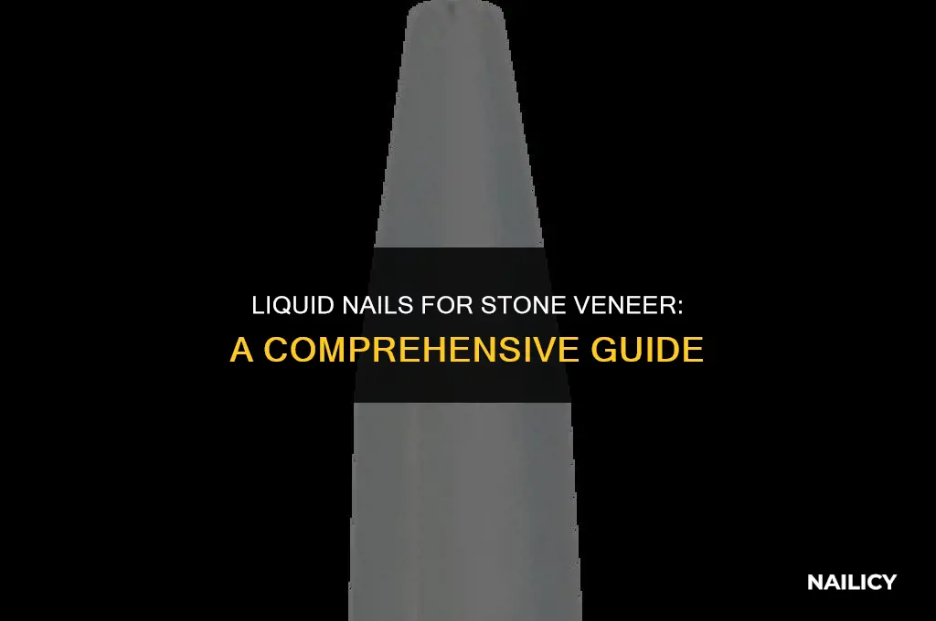 can i use liquid nails for stone veneer