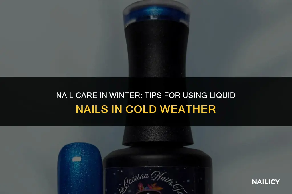 can i use liquid nails in cold weather
