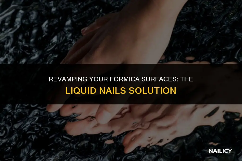 can i use liquid nails on formica