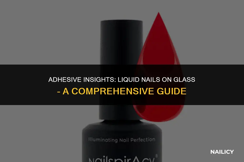 can i use liquid nails on glass