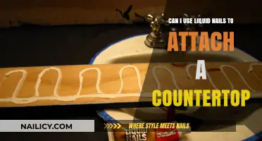 DIY Countertop Installation: Liquid Nails as an Adhesive Option