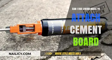 DIY Guide: Attaching Cement Board with Liquid Nails - Tips and Tricks