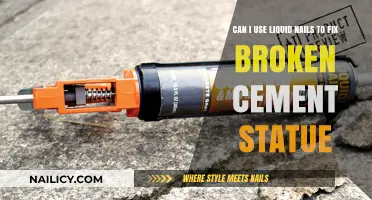 DIY Repair: Using Liquid Nails to Mend a Broken Cement Statue