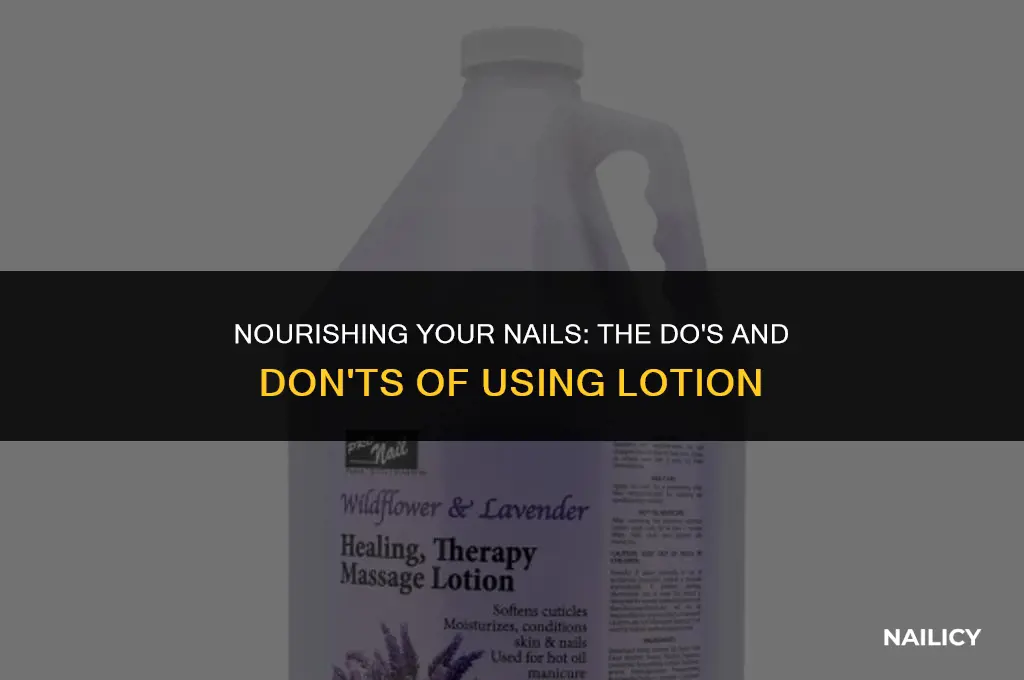 can i use lotion on nails